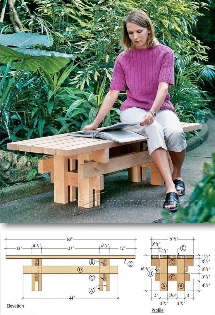 Diy Garden Bench Ideas Free Plans