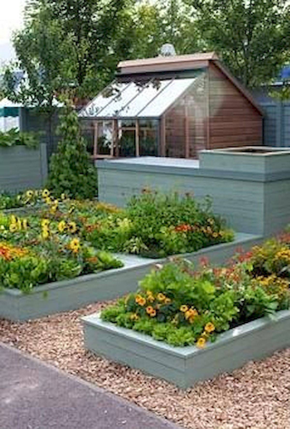 Raised Patio Garden Design
