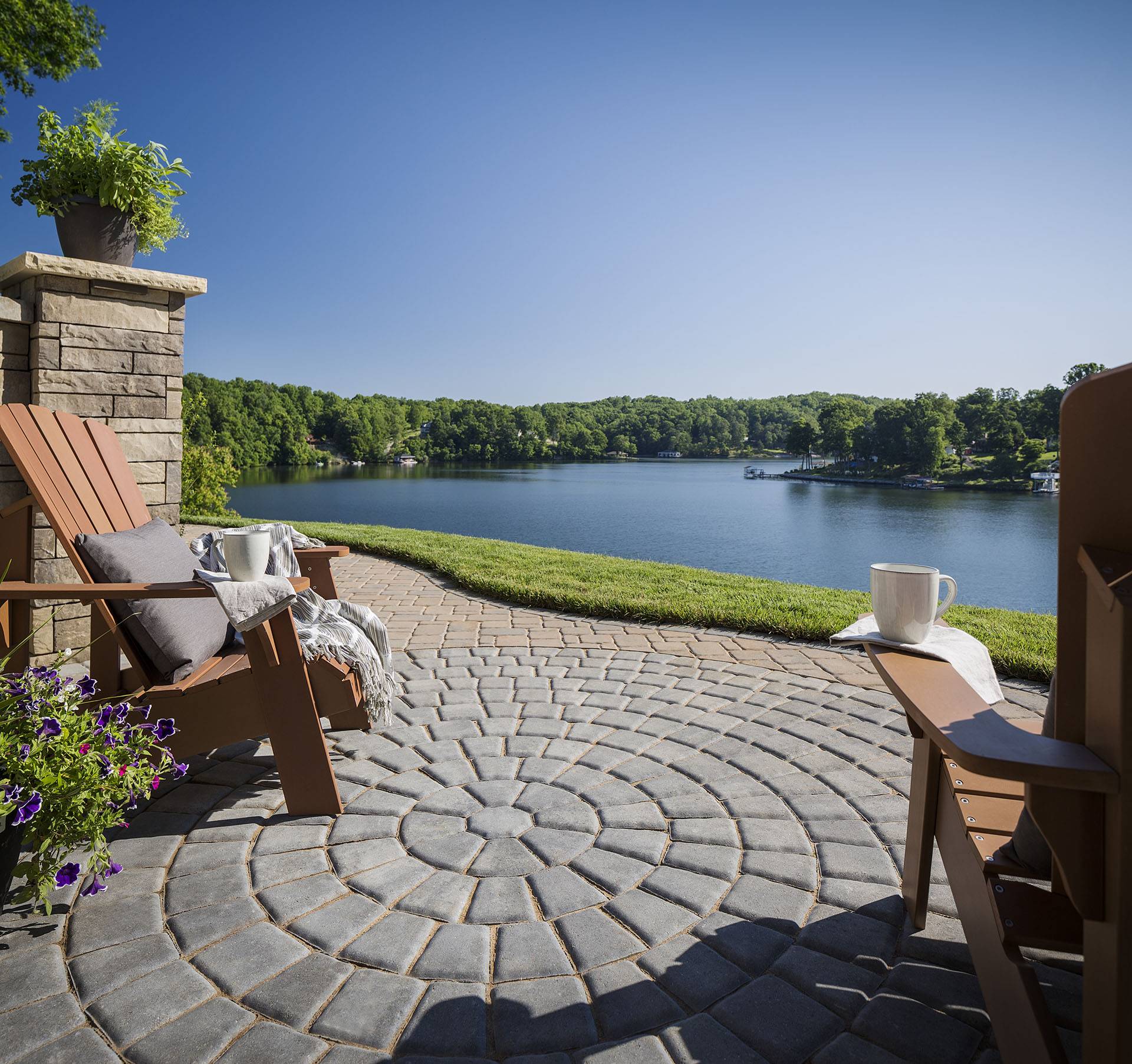 Modern Garden Design London Natural Sandstone Paving Patio Design