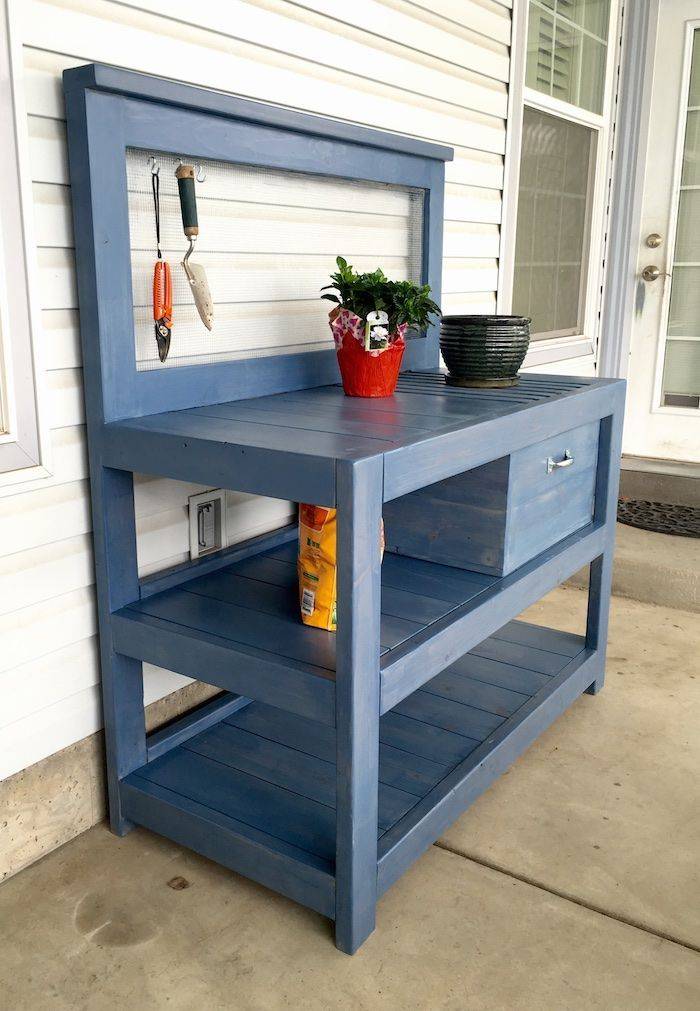 A Weekend Free Potting Bench Plans