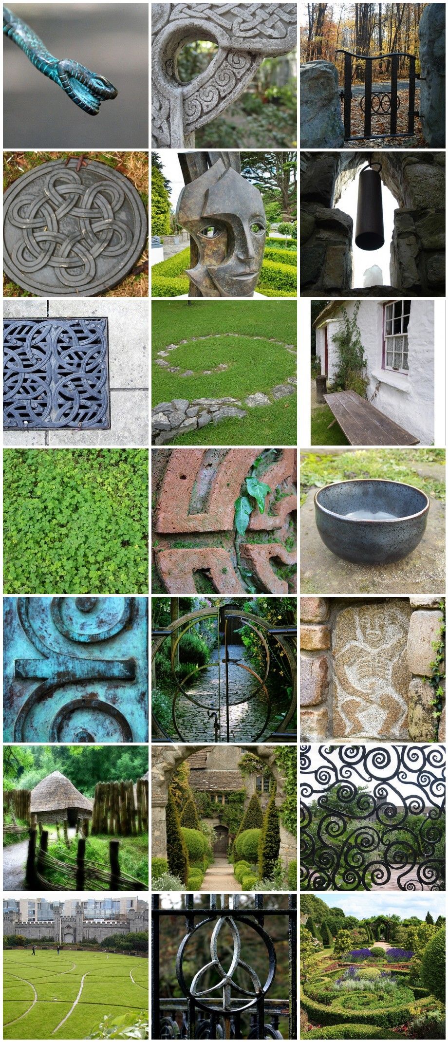 Wall Art Celtic Knot Garden Art Gift Irish Stone Sculpture