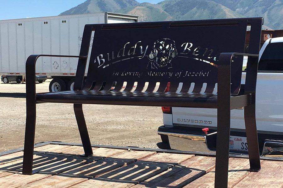 Pet Memorial Bench Smith Steelworks