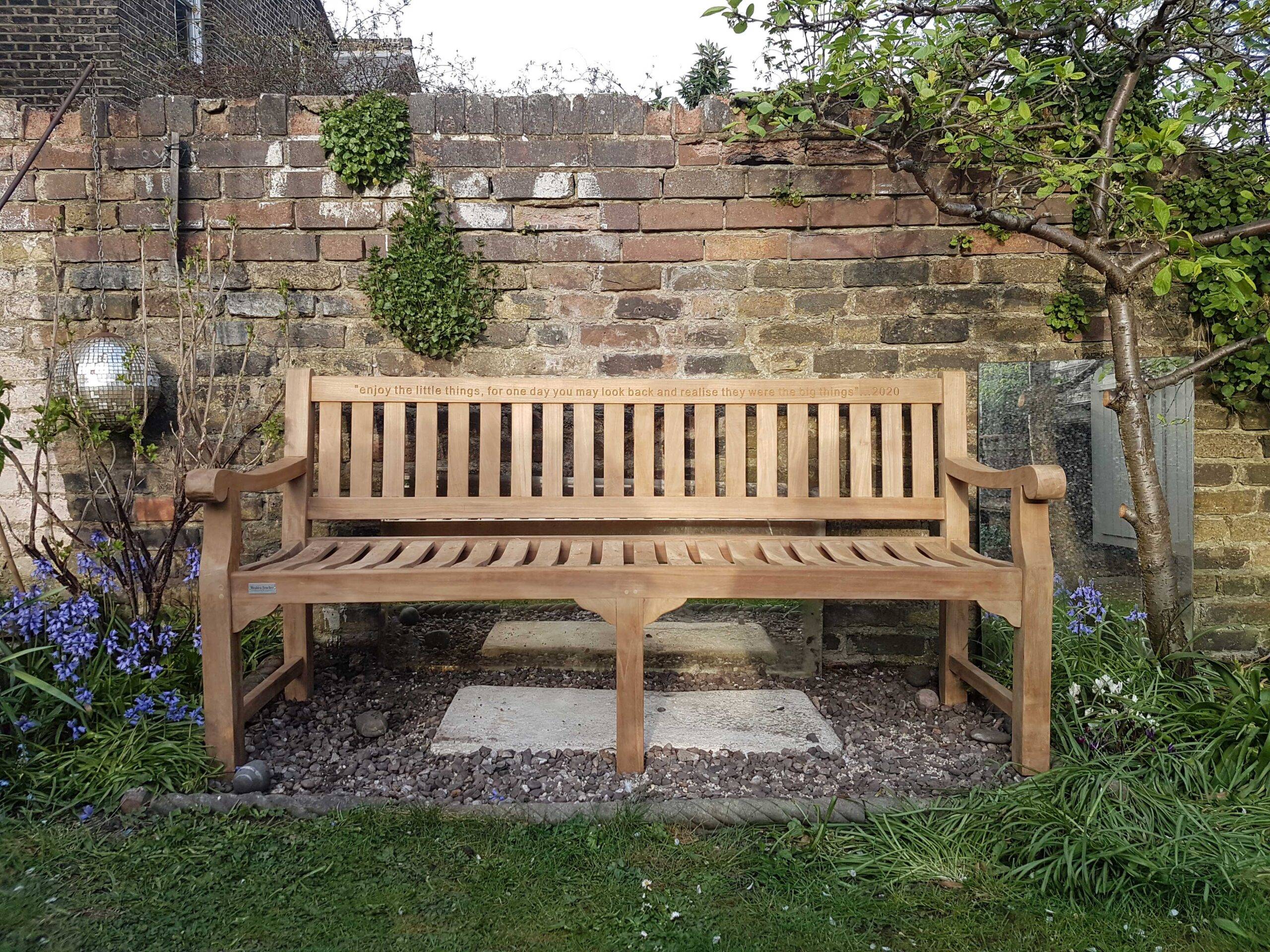 Pet Memorial Message Bench Custom