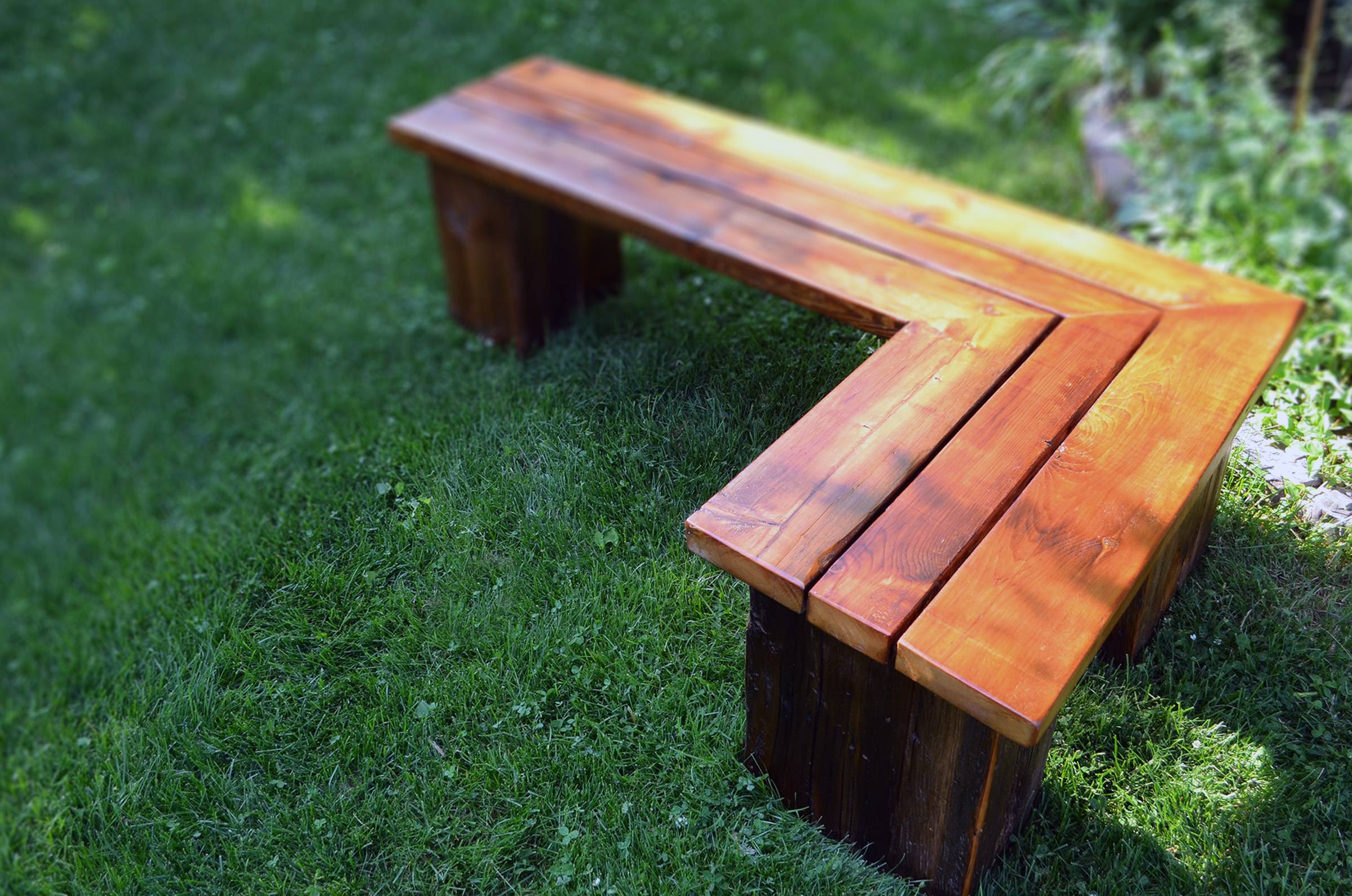 Beautiful Handcrafted Outdoor Bench