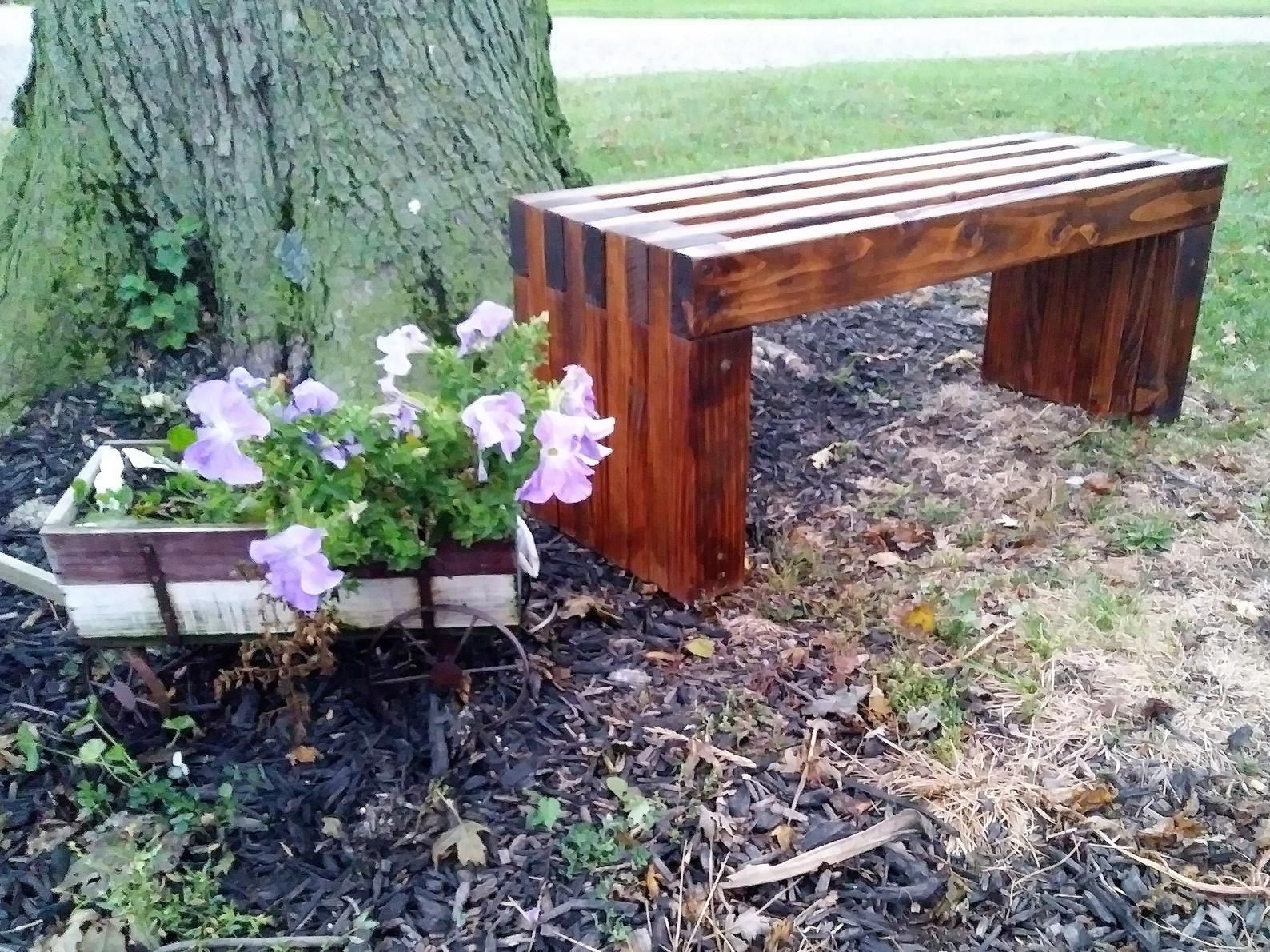 Oak Memorial Benches