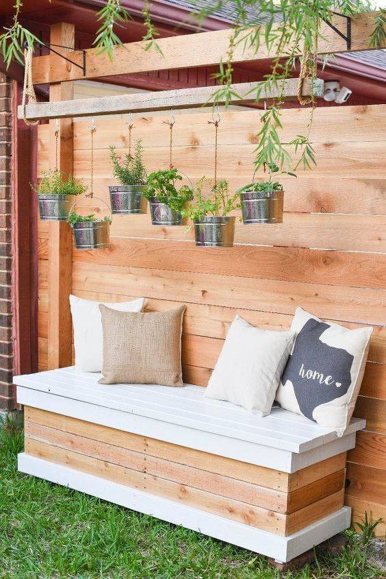 Outdoor Garden Bench Storage Deck Box