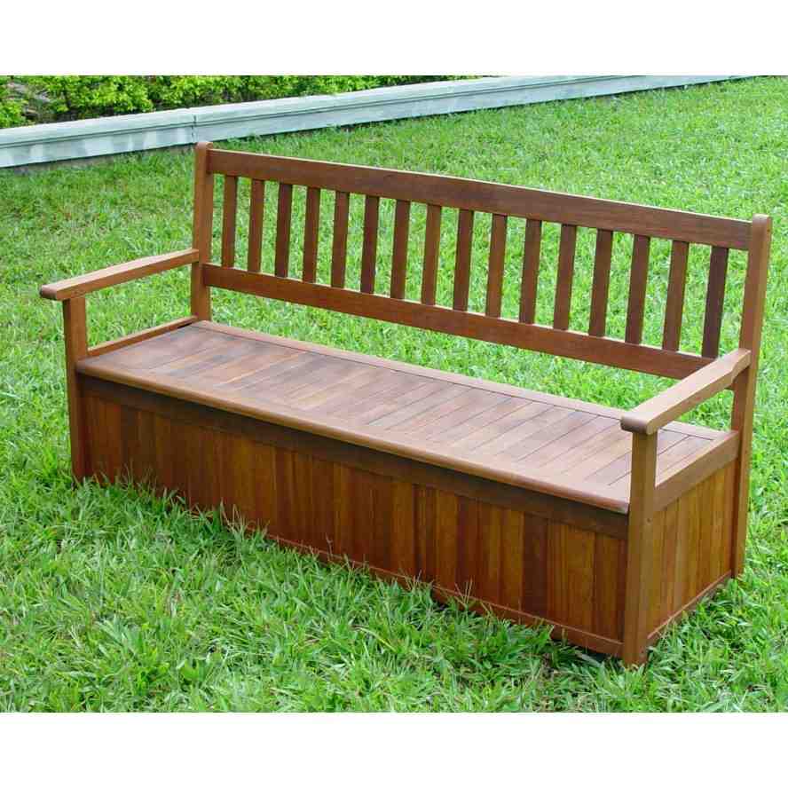 Outdoor Garden Patio Rustic Entryway Storage Bench