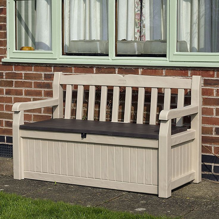 Wood Designs Outdoor Solid Wood Storage Bench