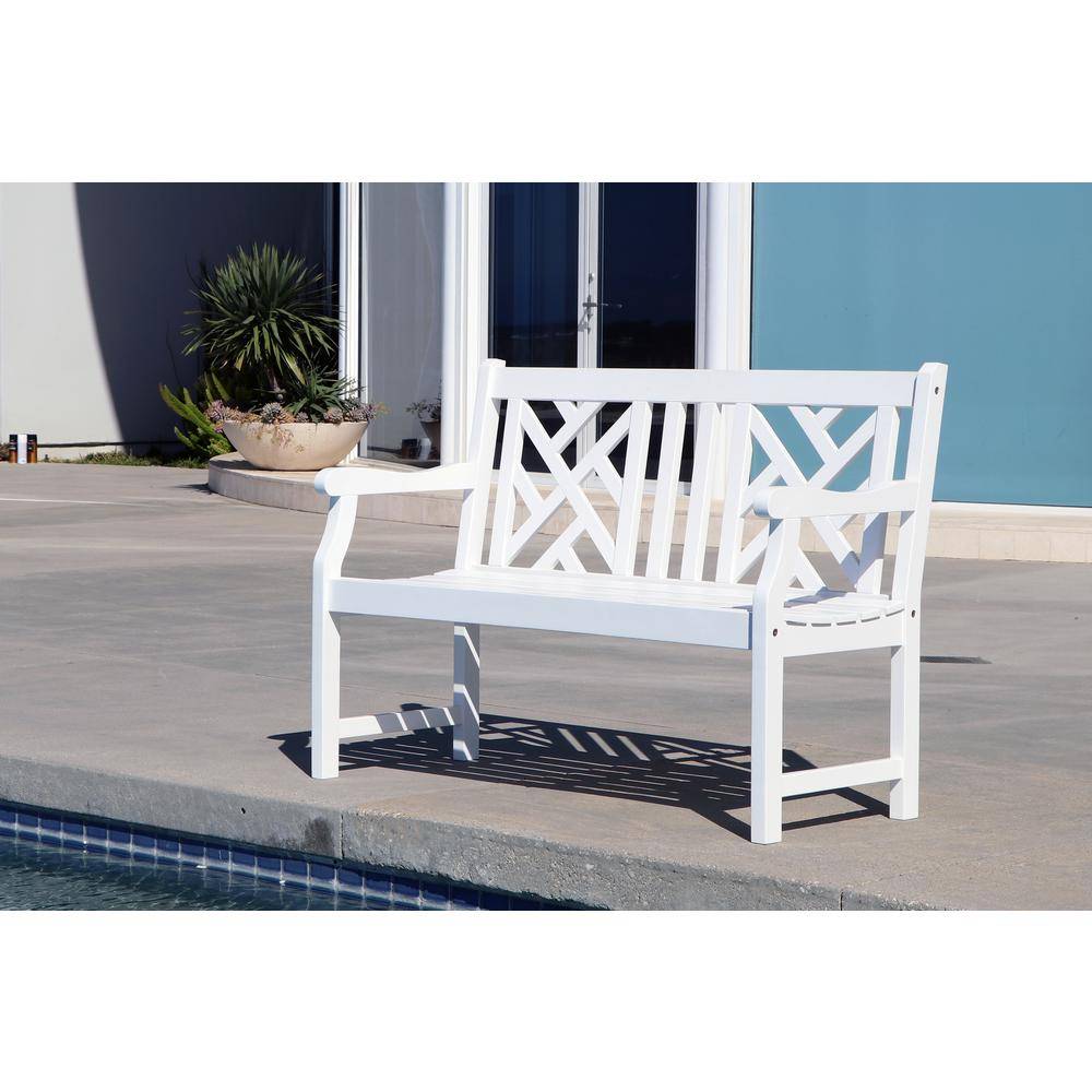 Safavieh Mischa Outdoor Steel Patio Bench