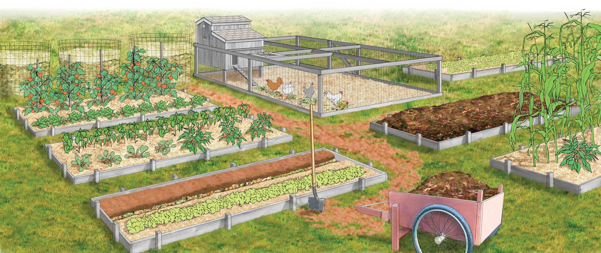 Inspiring Homestead Farm Garden Layout