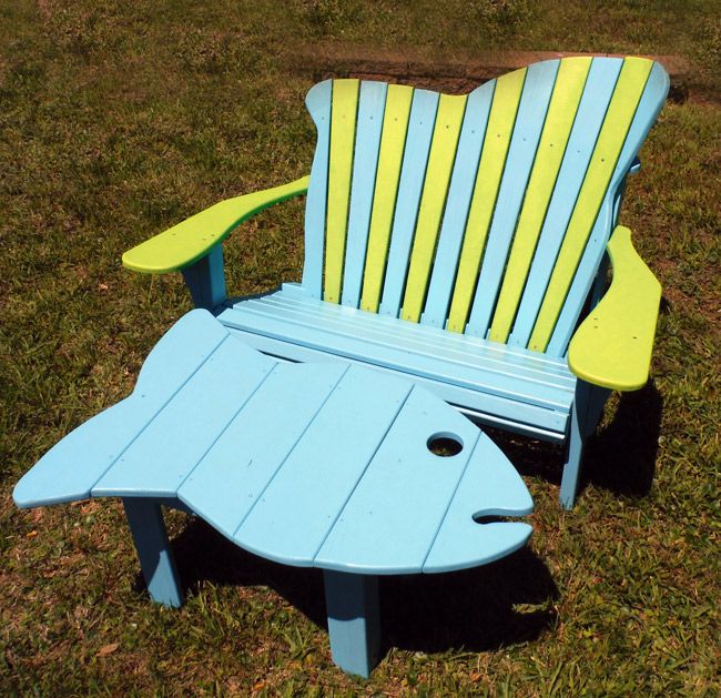 Hand Painted Whimsical Garden Bench Colorful