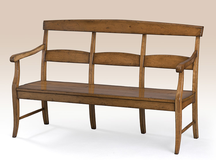 Painted Garden Bench French Vintage Style Avalon Seater