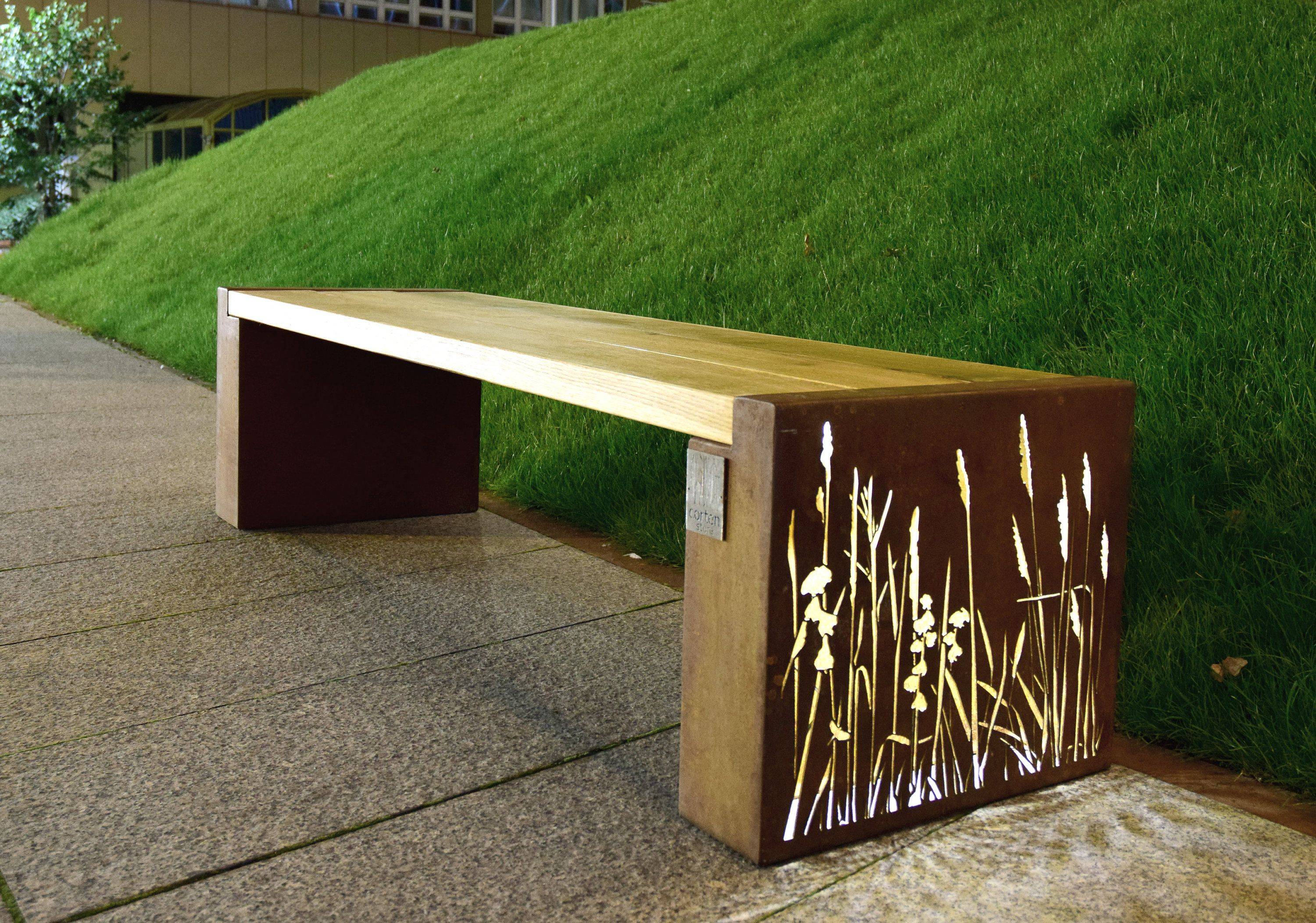 Outdoor Corner Bench