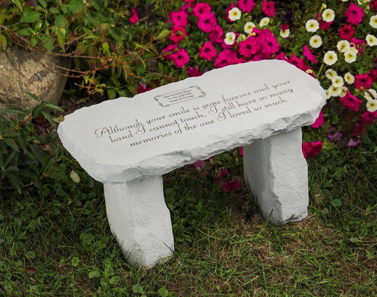 19 Personalized Memorial Garden Benches Stone Ideas Worth a Look ...