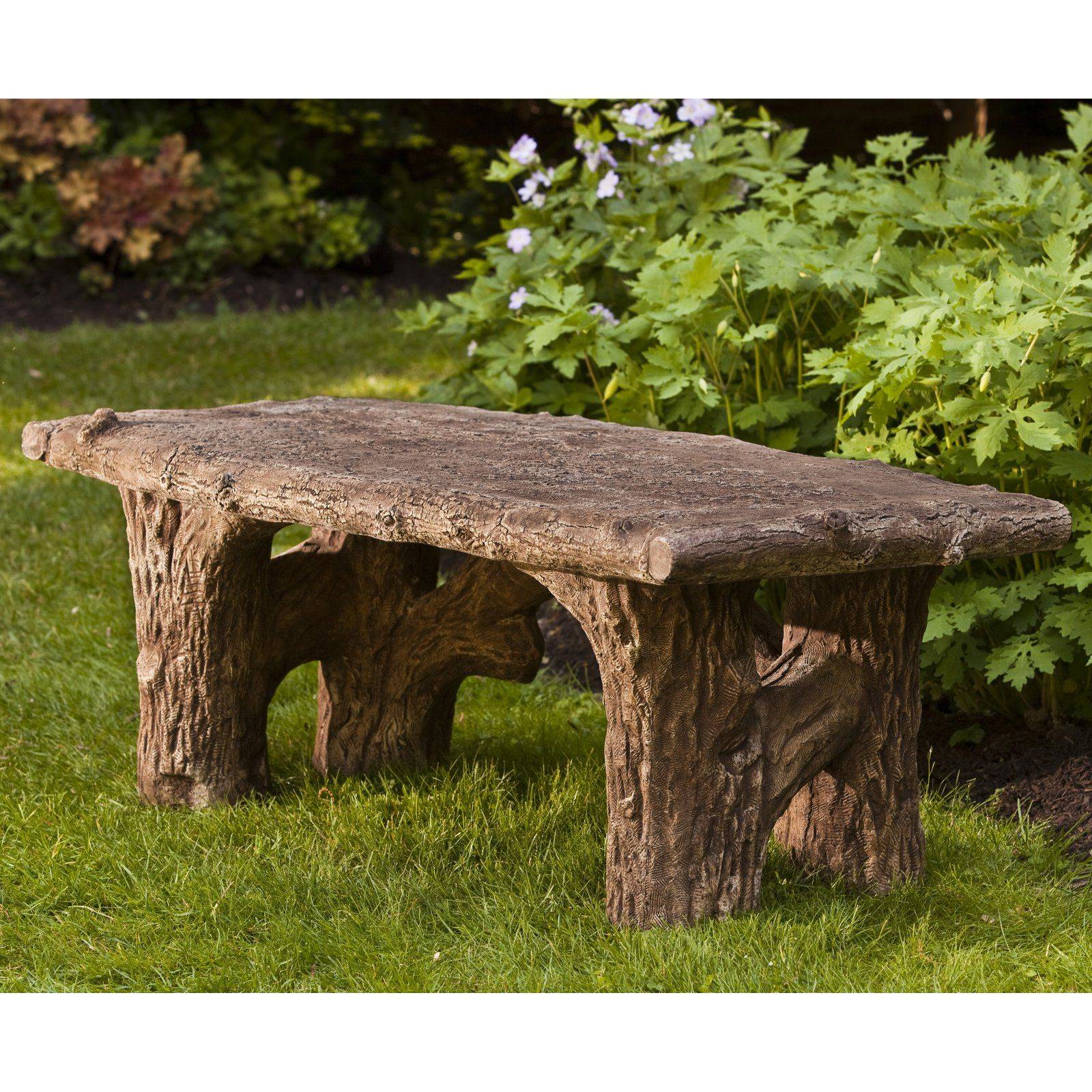 Outstanding Curved Stone Garden Bench