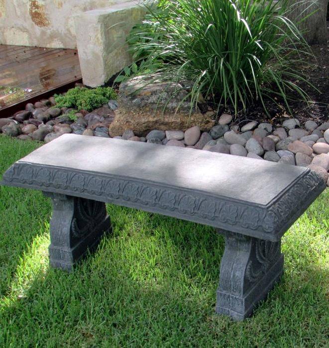 Zimelman Cast Stone Garden Bench