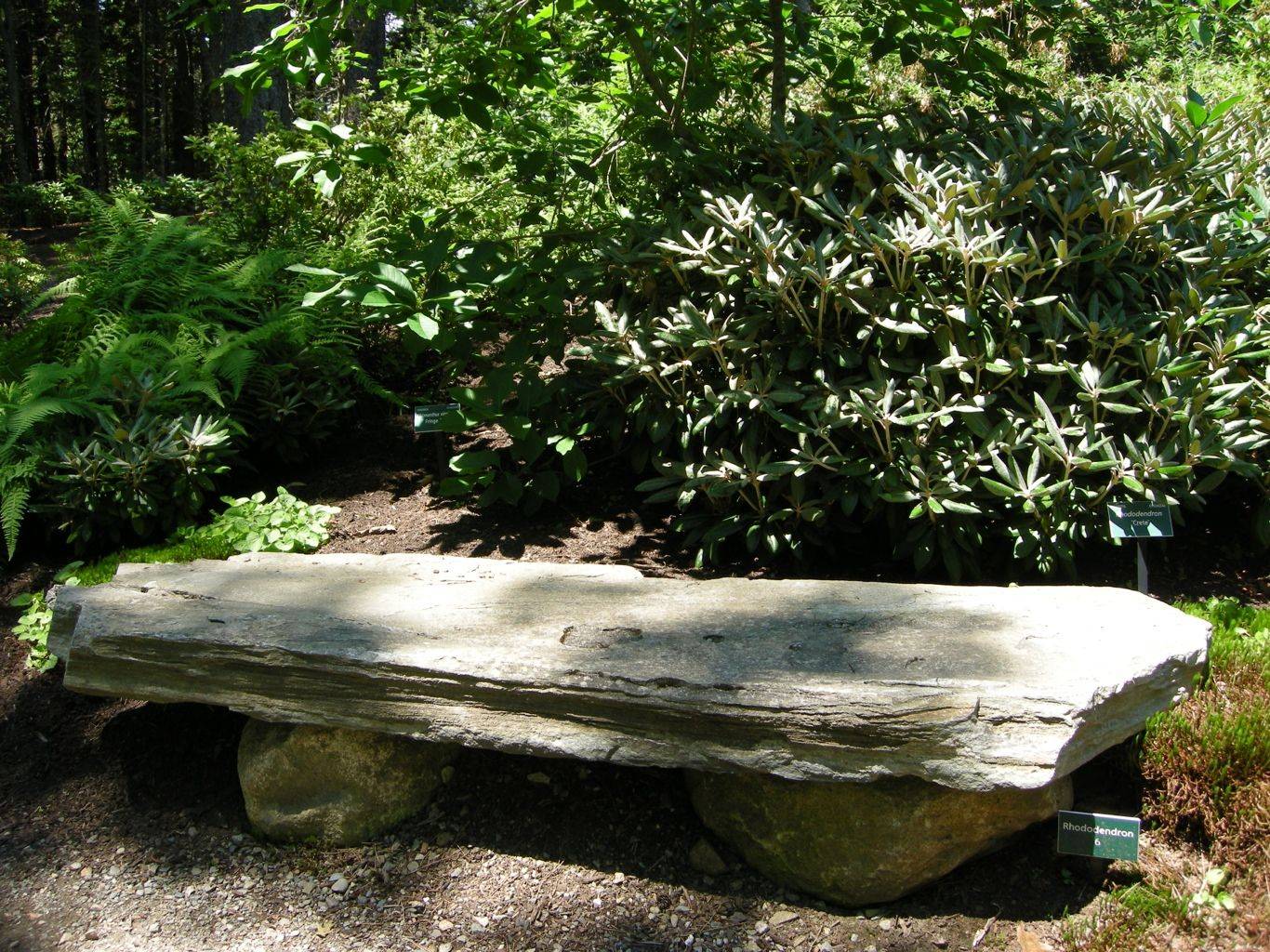 Classic Natural Granite Grey Stone Bench Large Garden Benches