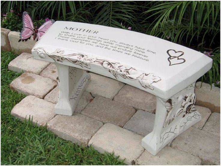 Concrete Garden Bench