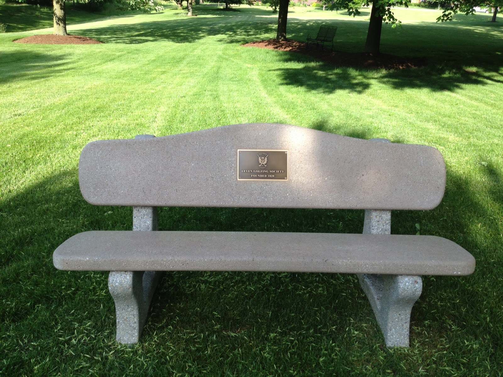 Concrete Memorial Outdoor Garden Bench