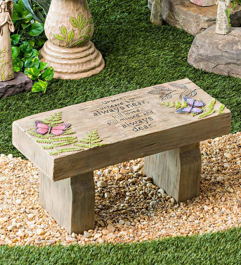 Memorial Garden Benches Stone