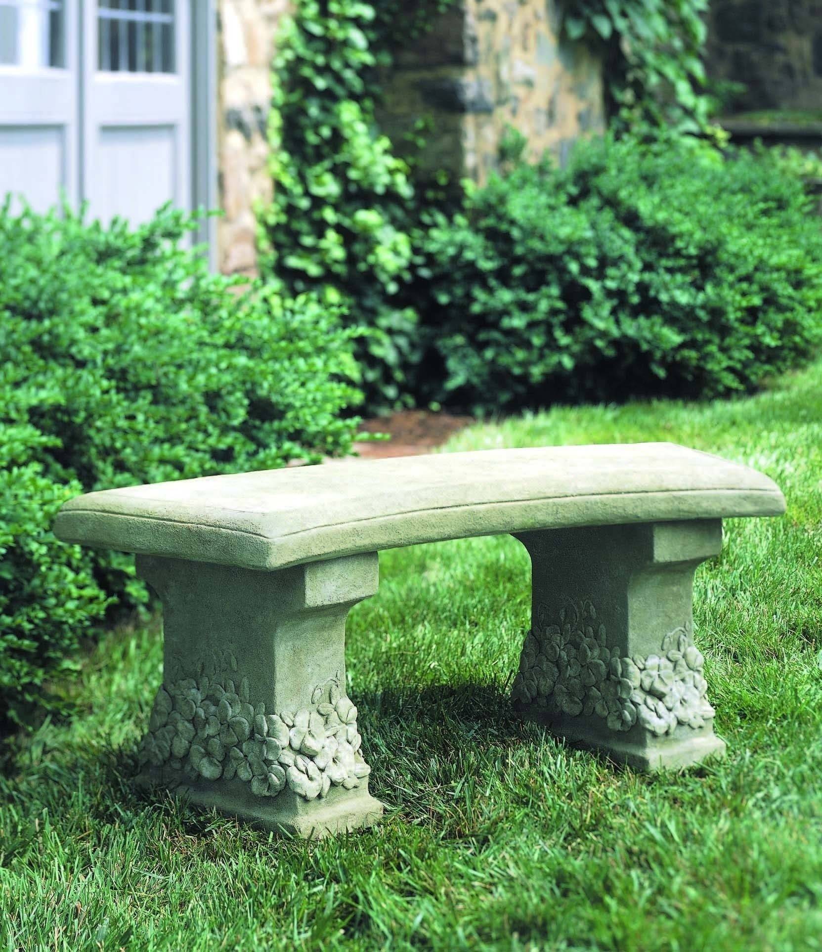 Memorial Garden Benches Stone Gardening