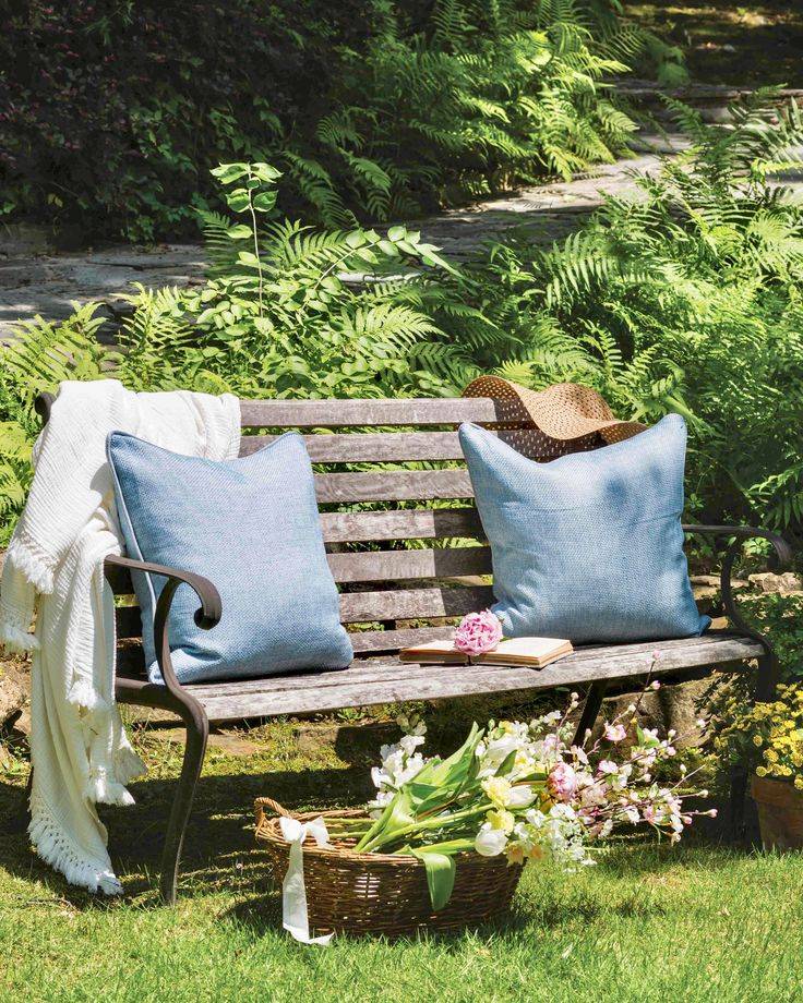 Blooming Garden Metal Bench