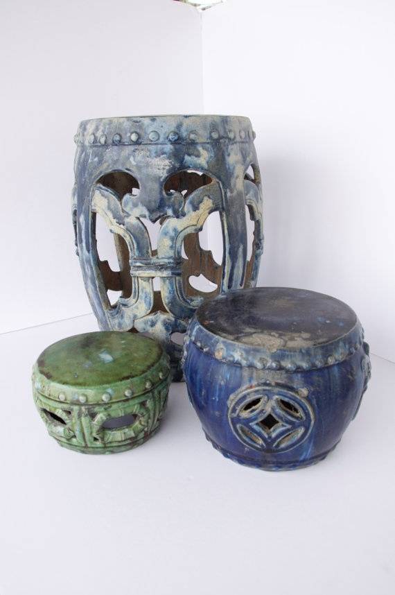 Chinese Painted Garden Stool