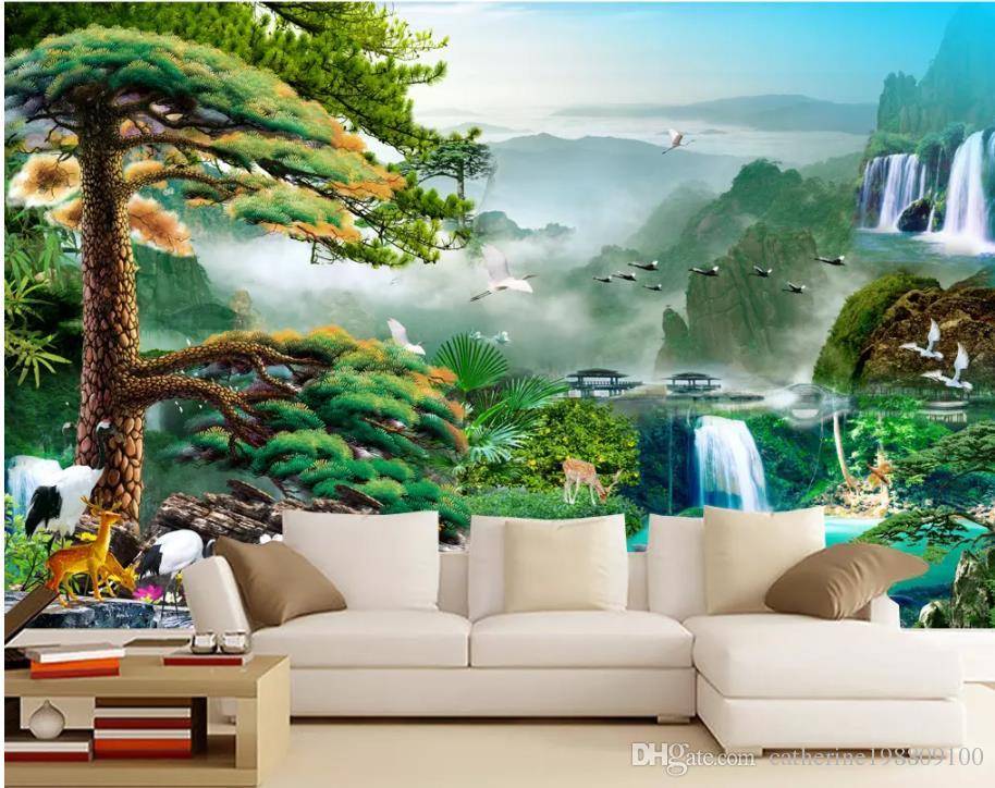 Garden Wall Mural Chinese Garden Wall Mural Chinese Tree