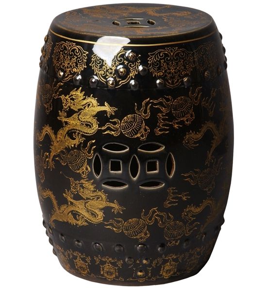 International Caravan Large Porcelain Elephant Stool Walmartcom