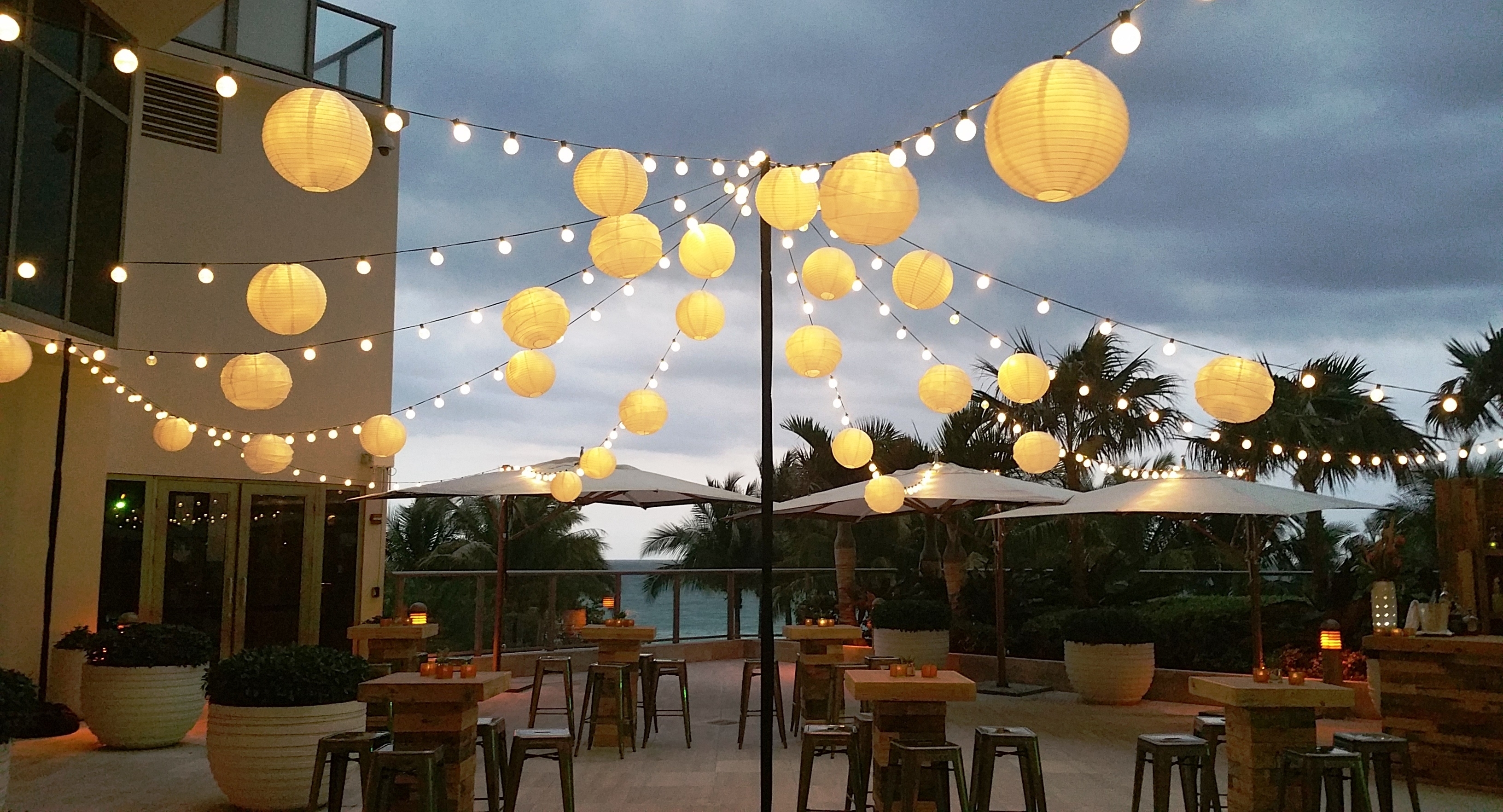 Chinese Paper Lantern Solar Power Fairy String Lights Waterproof