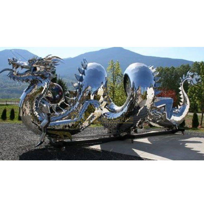 Factory Custom Antique Metal Outdoor Large Bronze Chinese Dragon Statue