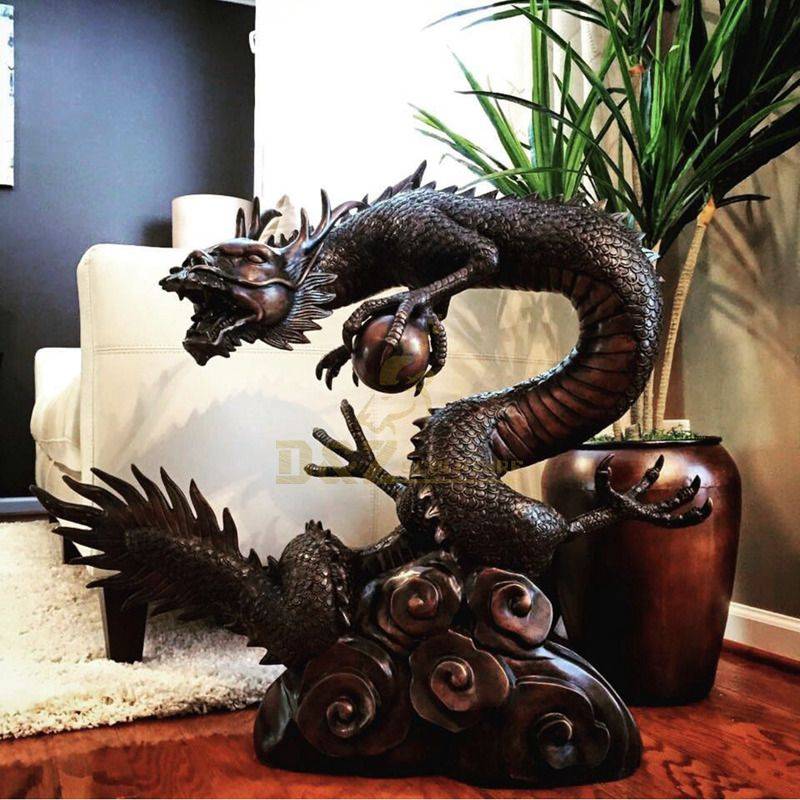 Honorable Dragon Wide Garden Statue Modern Design