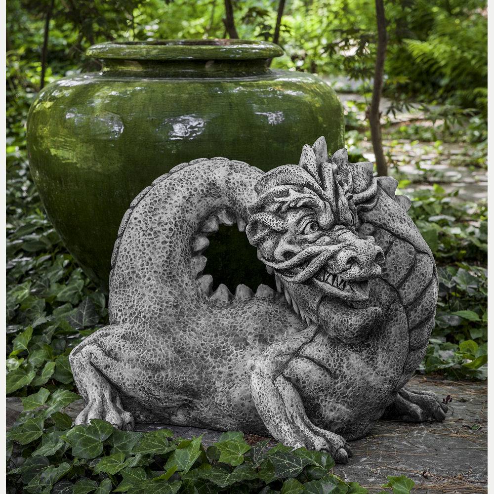 Stainless Steel Chinese Giant Dragon Garden Statue