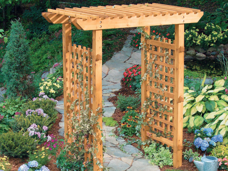 Wooden Garden Arch Timber Trellis Fixings