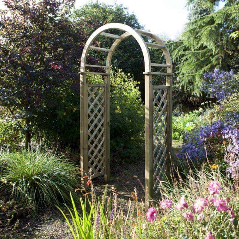 Arbor Over Ft High Wooden Garden Arch Trellis Pergola Outdoor Patio Plant