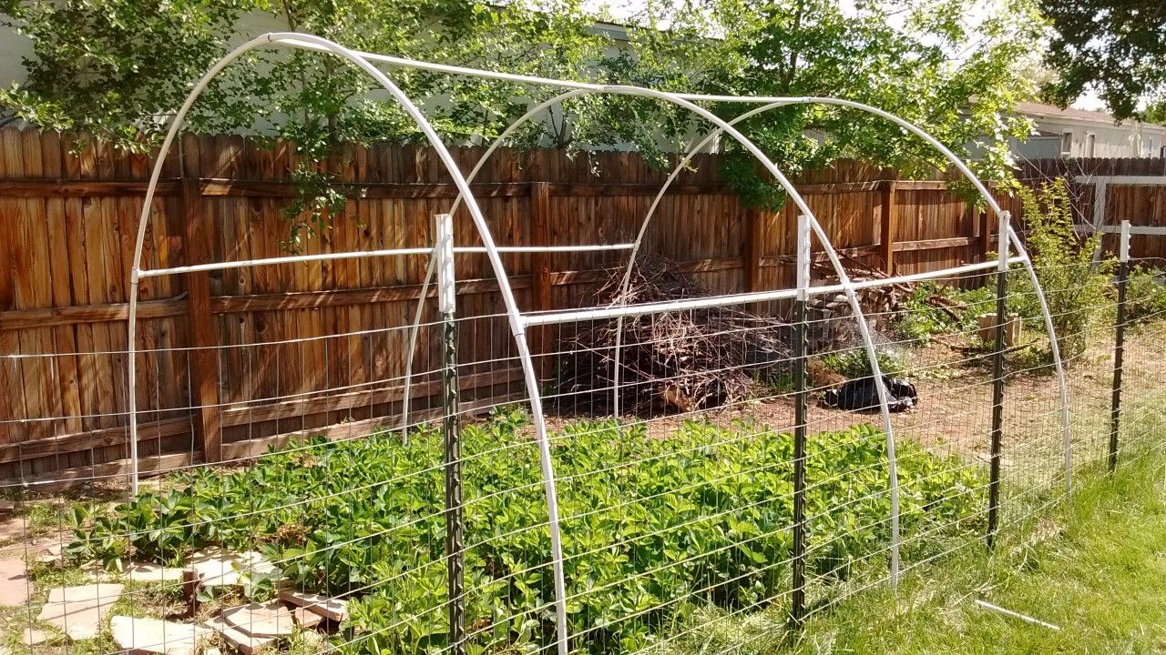 Vinyl Coated Hog Wire And Pvc Pipe