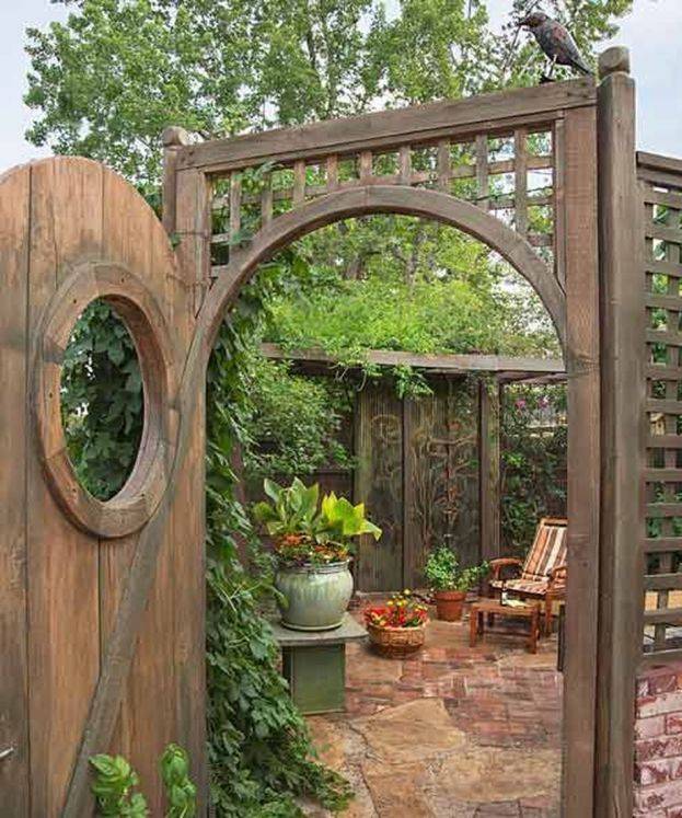 Arched Gate Tall Header Modern Design Fence Gate Design