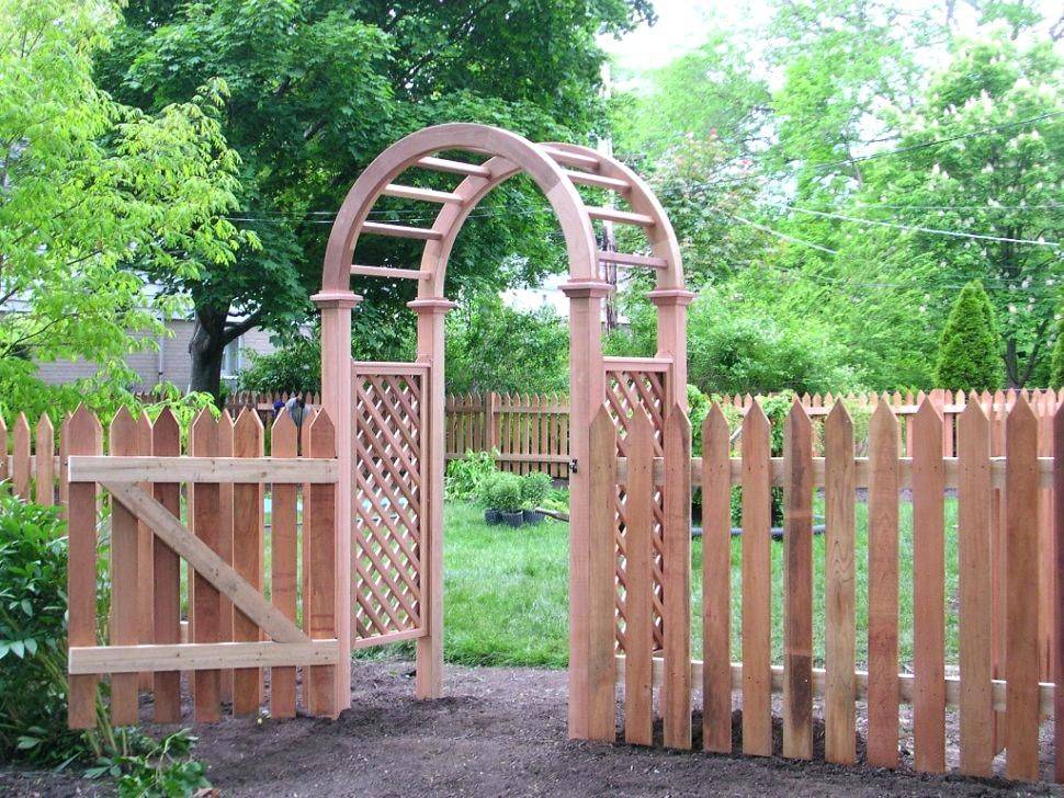 Arched Gate Tall Header Modern Design Fence Gate Design