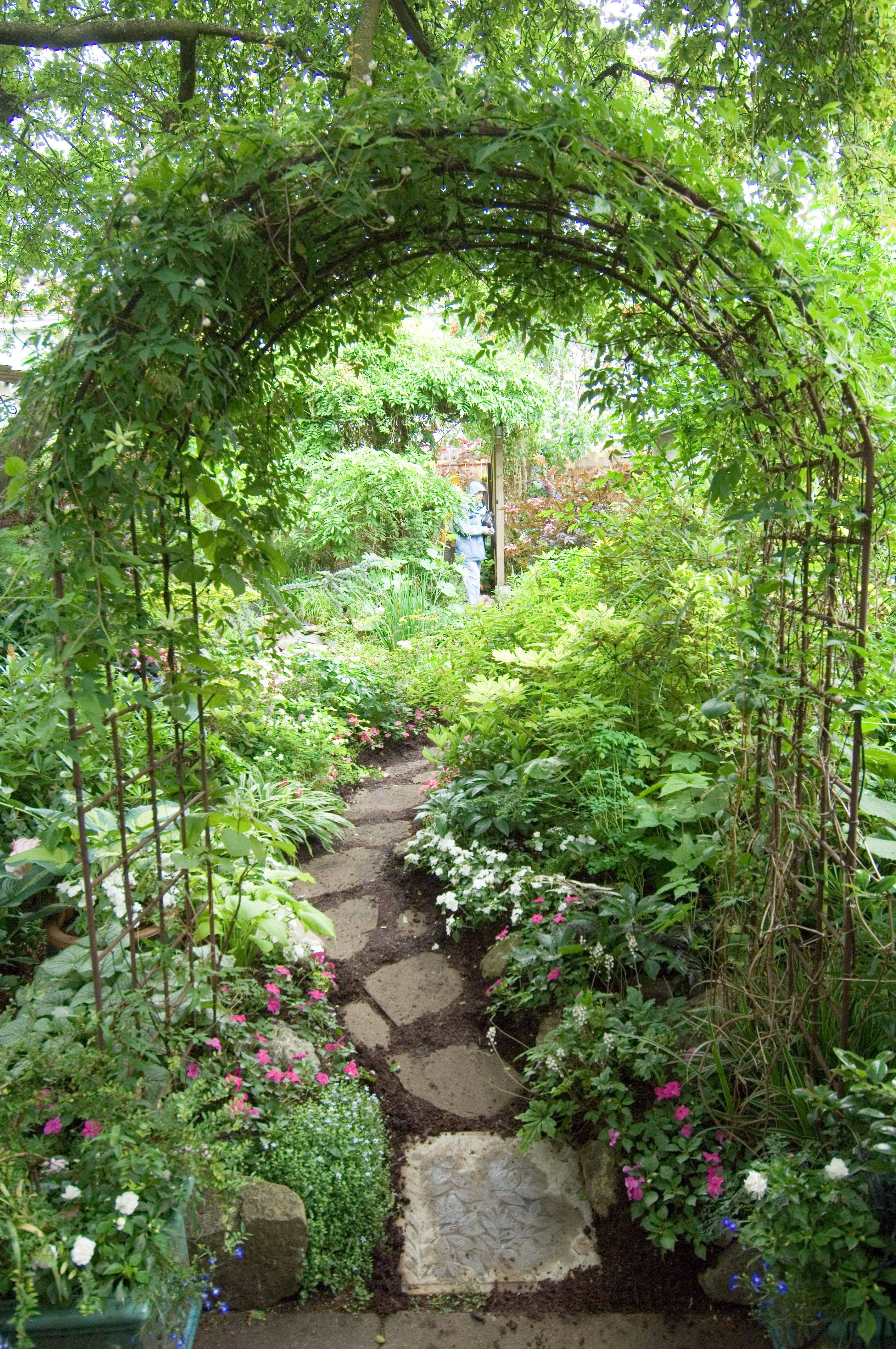 Garden Stone Arch Gate Garden Design