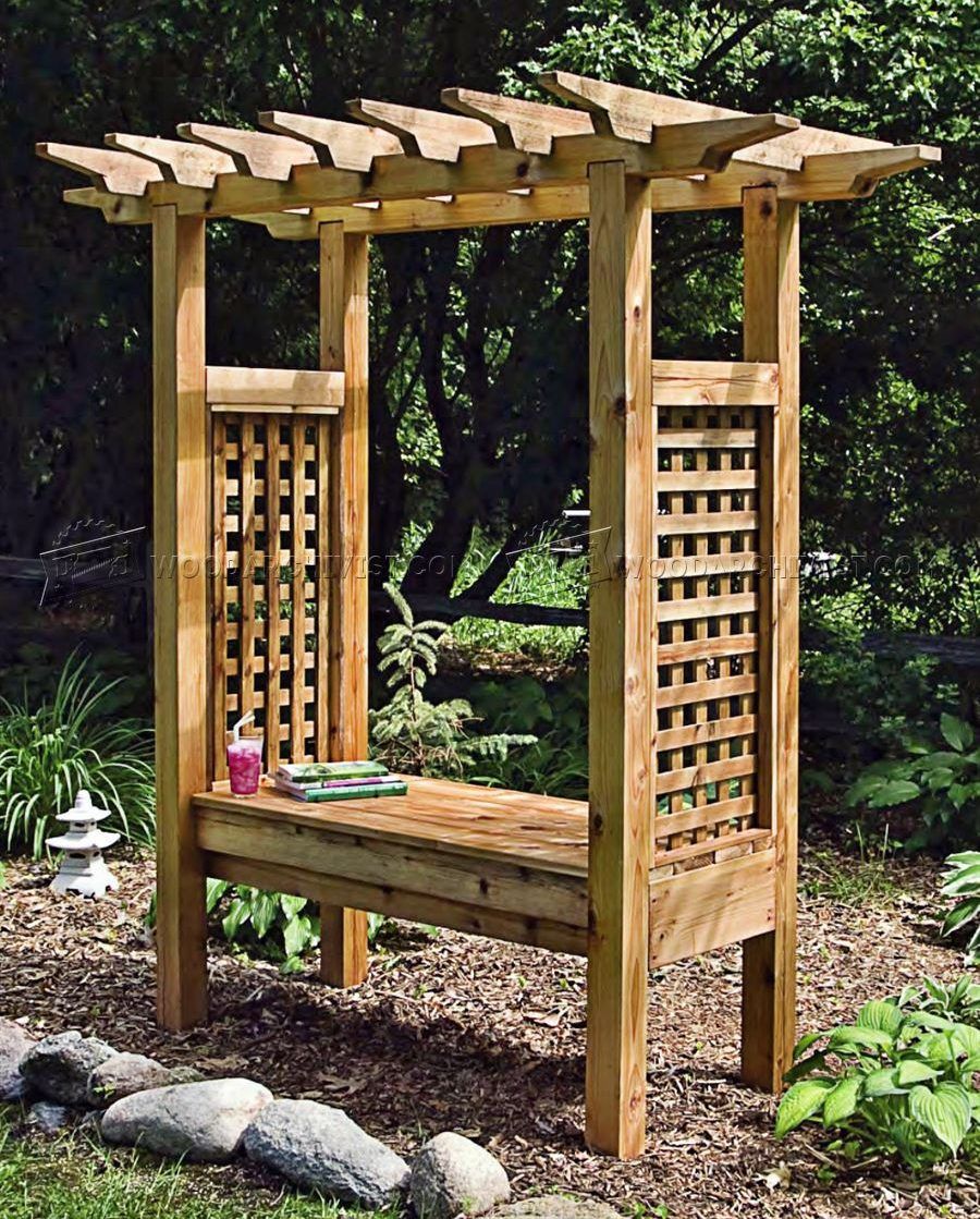 Garden Arbor Bench Design Ideas