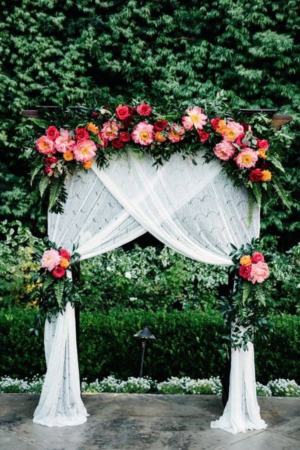 Outdoor Fall Wedding Arches