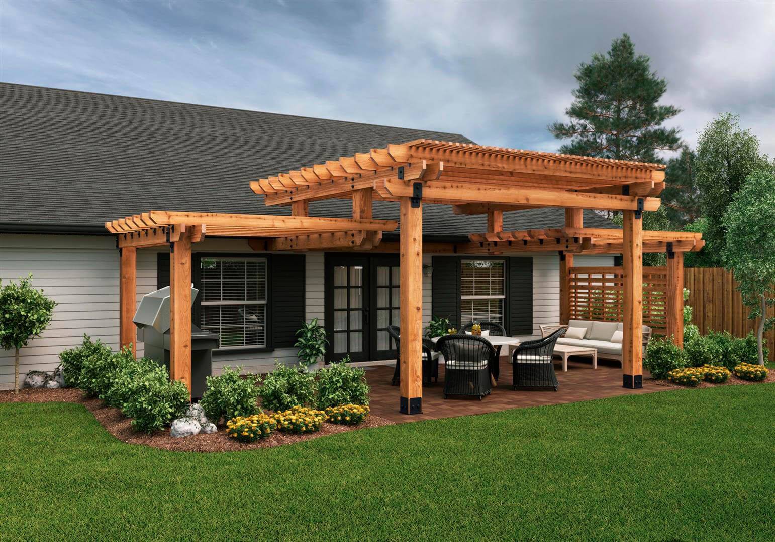 Rooftop Deck Ideas Vankkidscom Pergola Deck With Pergola Patio