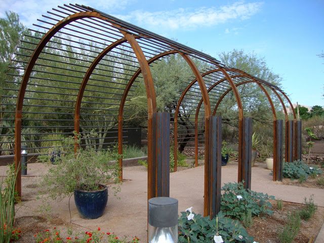 Rebar Arch Landscaping Trees