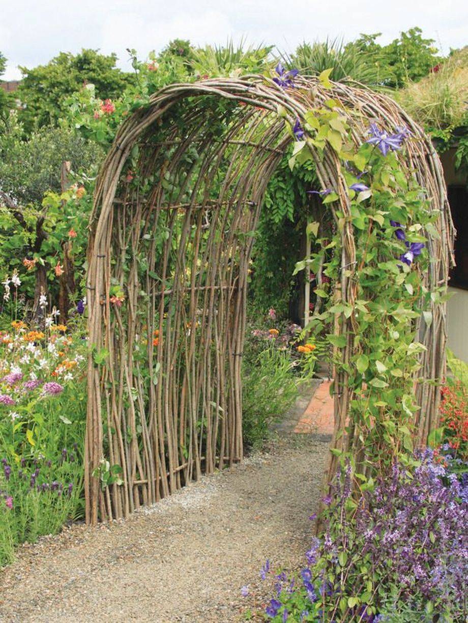 A Wooden Garden Arbor