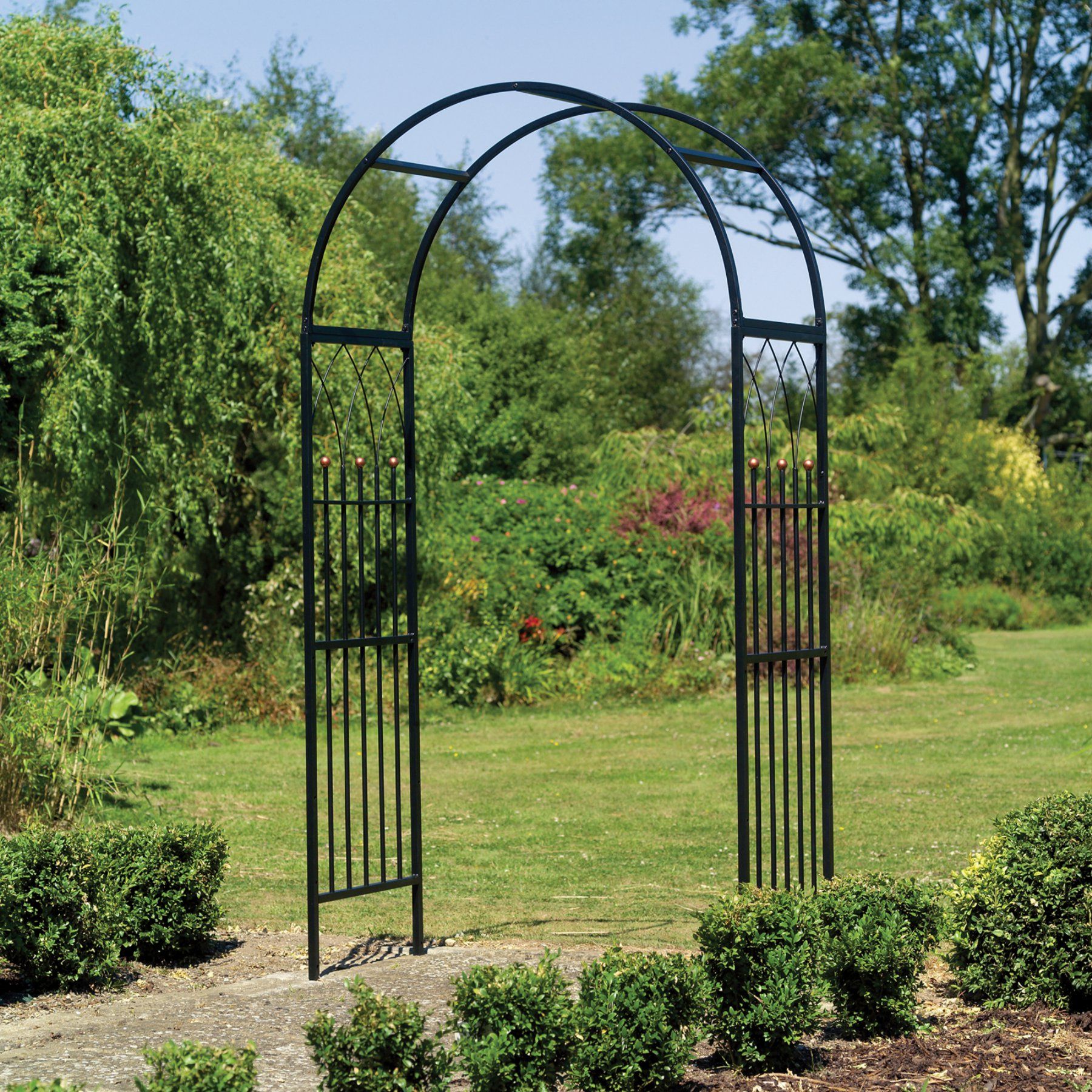 Uk Garden Supplies Gothic Style Black Garden Arch