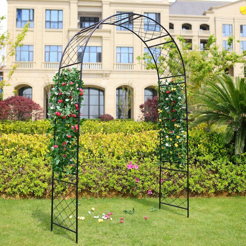 Uk Garden Supplies Gothic Style Black Garden Arch