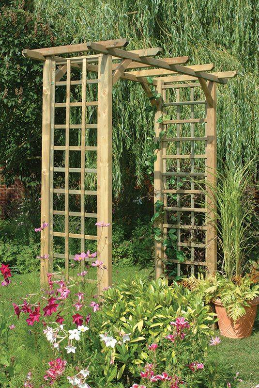 New England Arbors Nantucket Deluxe Vinyl Arbor New England Arbors