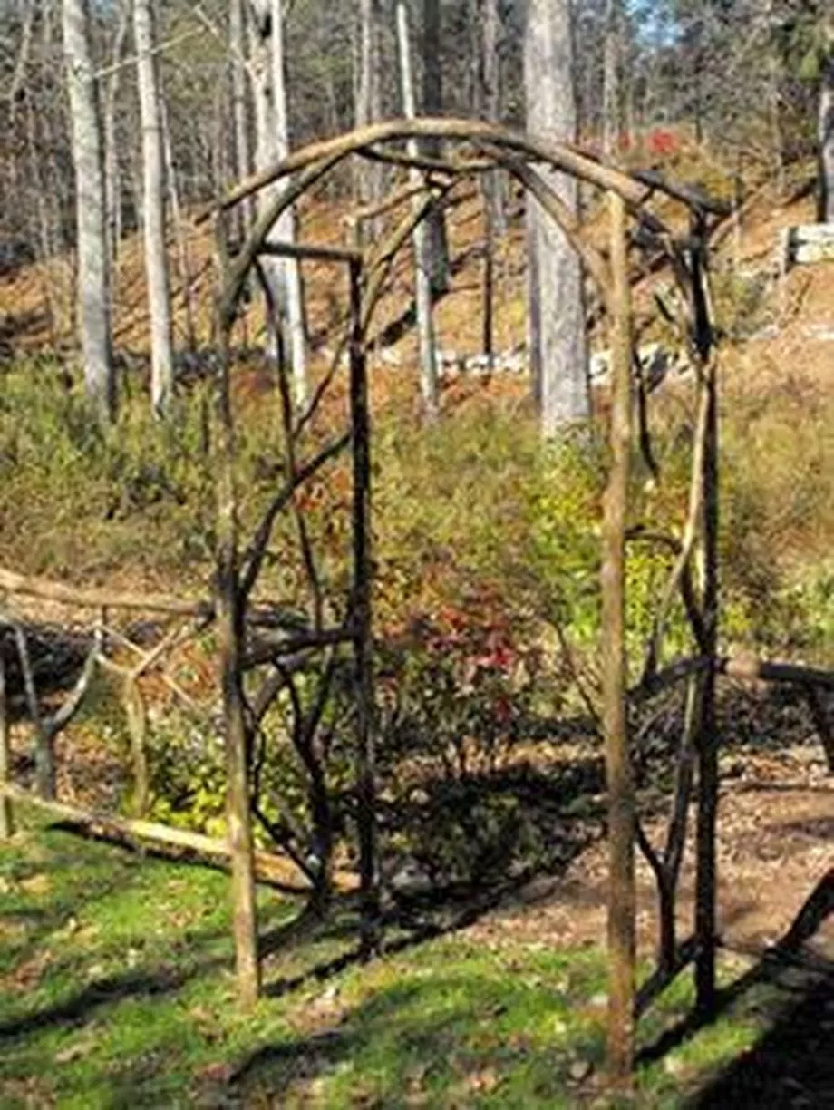 A Wooden Garden Arbor