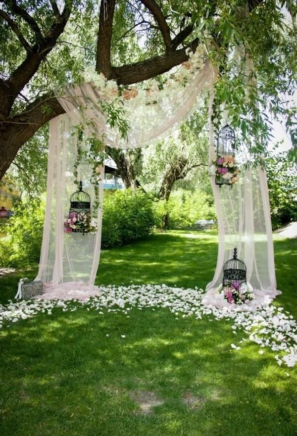 A Wooden Garden Arbor