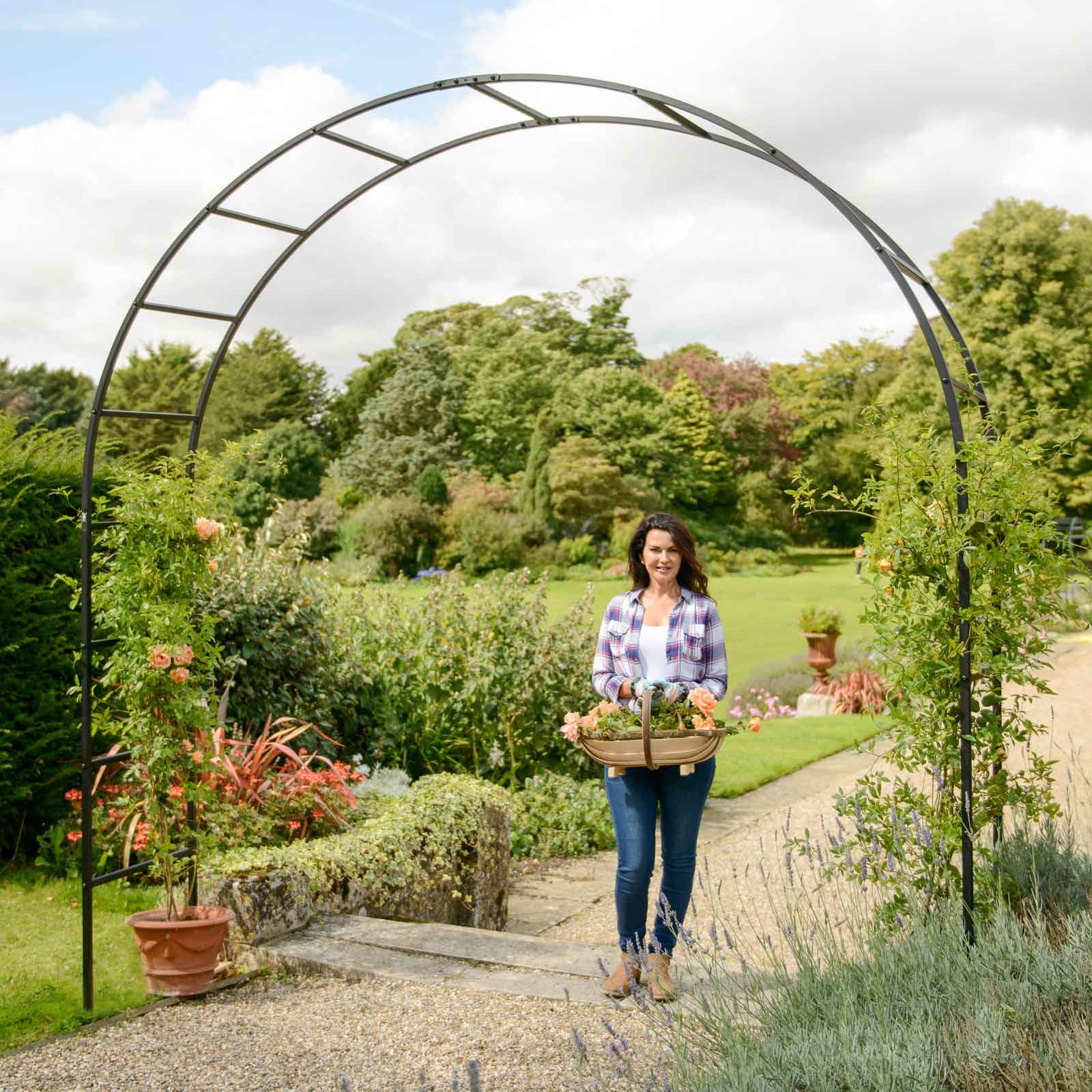 Raised Bed Garden Arch Trellis